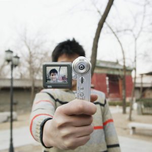 Man Photographing Himself